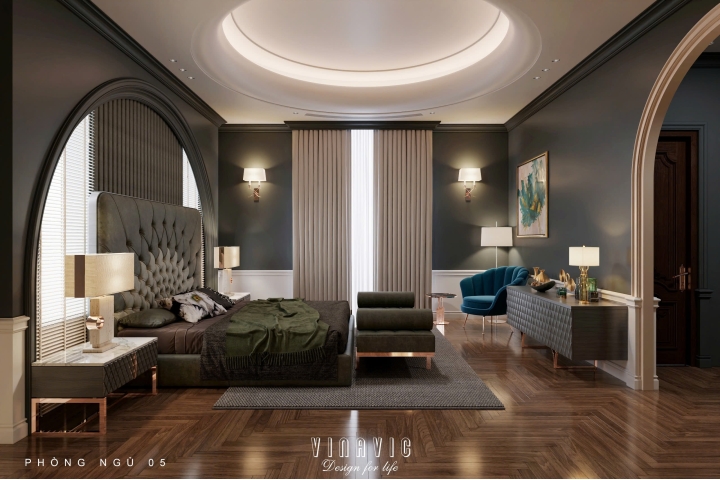 Mẫu thiết kế phòng ngủ Luxury sang trọng và đẳng cấp NT2341