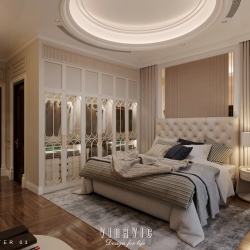 Mẫu nội thất phòng ngủ sang trọng phong cách Neo Classic NT2340
