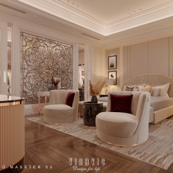 Mẫu nội thất phòng ngủ sang trọng phong cách Neo Classic NT2340