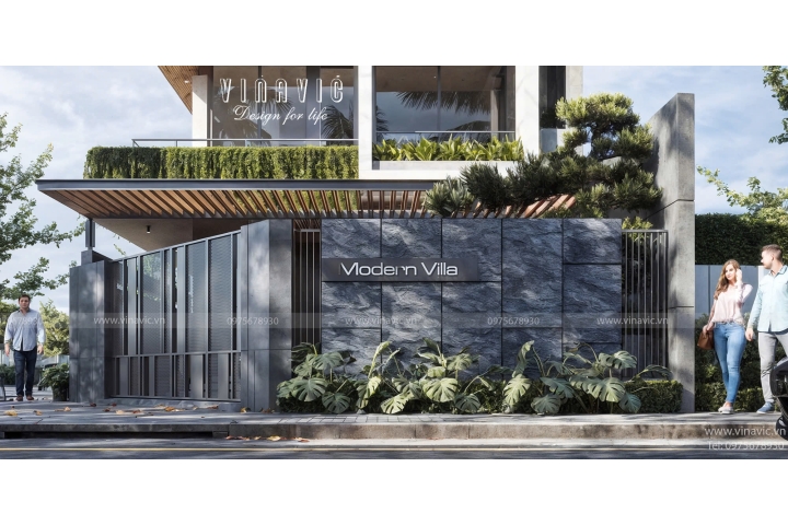 Biệt thự hiện đại 3 tầng 150m² (9x17m) 2 mặt tiền đẳng cấp BT2401