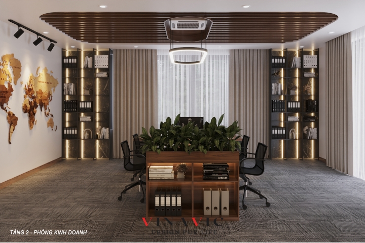 Mẫu thiết kế phòng họp sang trọng hiện đại cao cấp NT2346