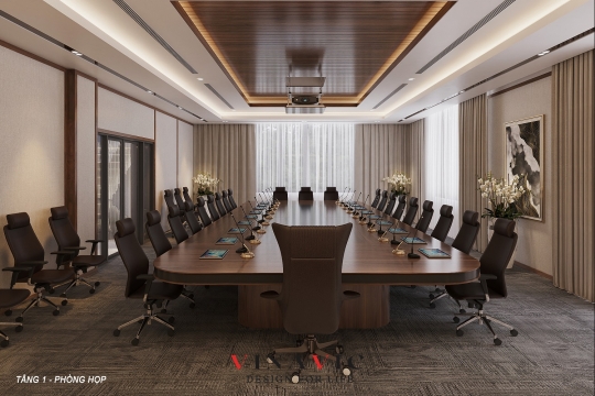 Mẫu thiết kế phòng họp sang trọng hiện đại cao cấp NT2346