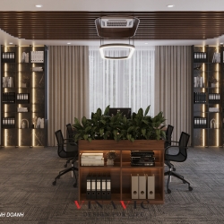 Mẫu thiết kế phòng họp sang trọng hiện đại cao cấp NT2346