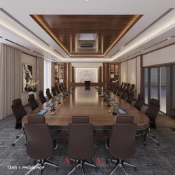 Mẫu thiết kế phòng họp sang trọng hiện đại cao cấp NT2346