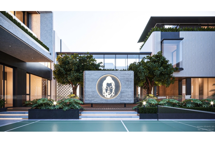 Thiết kế biệt thự hiện đại 3 tầng 1400m² Hien Modern Villa (29x48m) BT2402