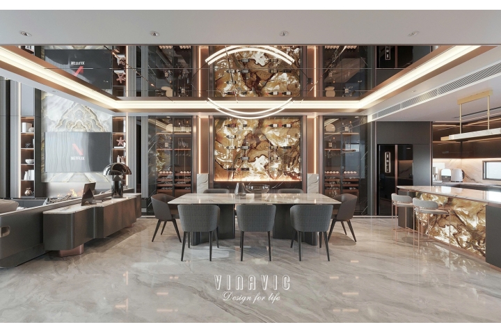 Mẫu Thiết Kế Nội Thất Luxury Modern Sang Trọng NT2347