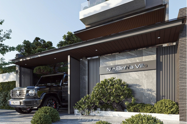 Thiết kế biệt thự 6 tầng hiện đại đương đại sang trọng 8x21m (168m2) BT2411