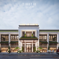 Tòa nhà văn phòng điều hành hiện đại 2 tầng 24x17m Libra Building DATM2336