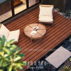 Thiết kế biệt thự đẹp hiện đại 3 tầng mái bằng 16x13m (208m2) BT2412