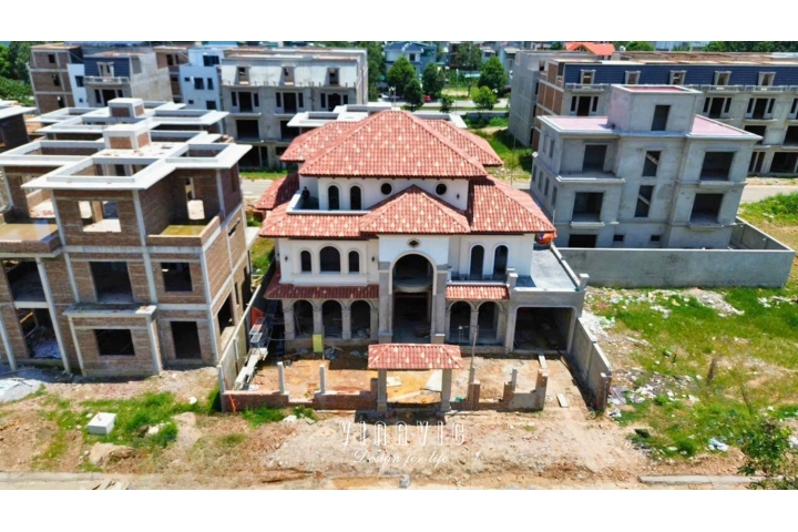 Thi công biệt thự 3 tầng Địa Trung hải (CĐT: Mrs Vinh- Thanh Hóa) TCBT2254