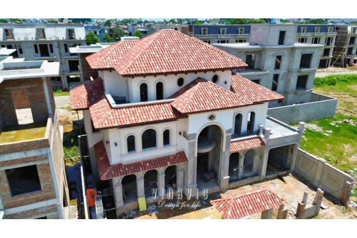 Thi công biệt thự 3 tầng Địa Trung hải (CĐT: Mrs Vinh- Thanh Hóa) TCBT2254