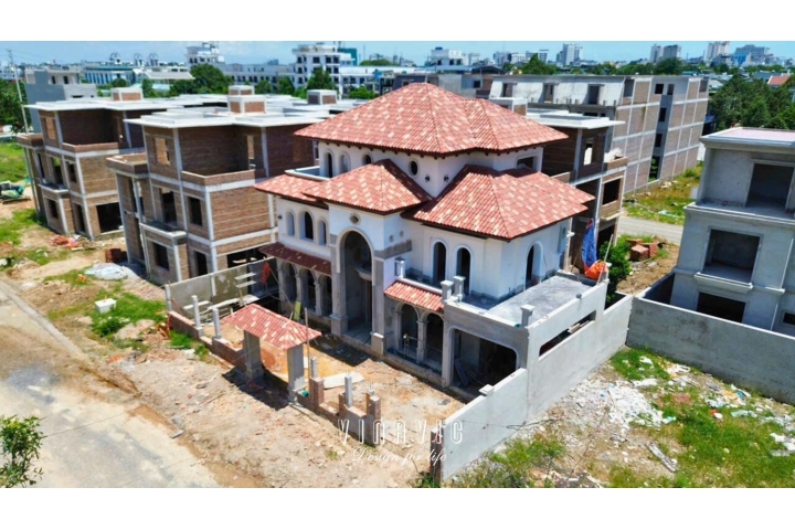 Thi công biệt thự 3 tầng Địa Trung hải (CĐT: Mrs Vinh- Thanh Hóa) TCBT2254