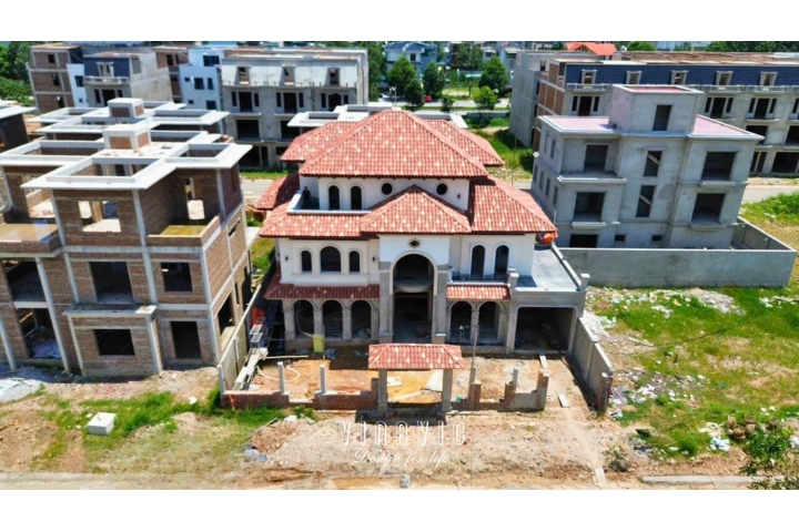 Thi công biệt thự 3 tầng Địa Trung hải (CĐT: Mrs Vinh- Thanh Hóa) TCBT2254