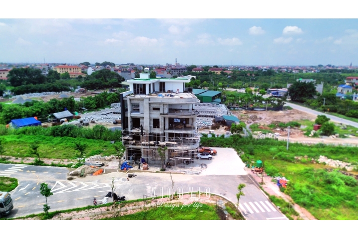 Thi công biệt thự 4 tầng 1 tum hiện đại 240m2 (CĐT: Mr Đại - Hưng Yên) BT2255