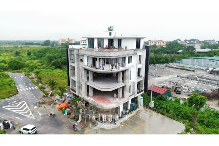 Thi công biệt thự 4 tầng 1 tum hiện đại 240m2 (CĐT: Mr Đại - Hưng Yên) BT2255