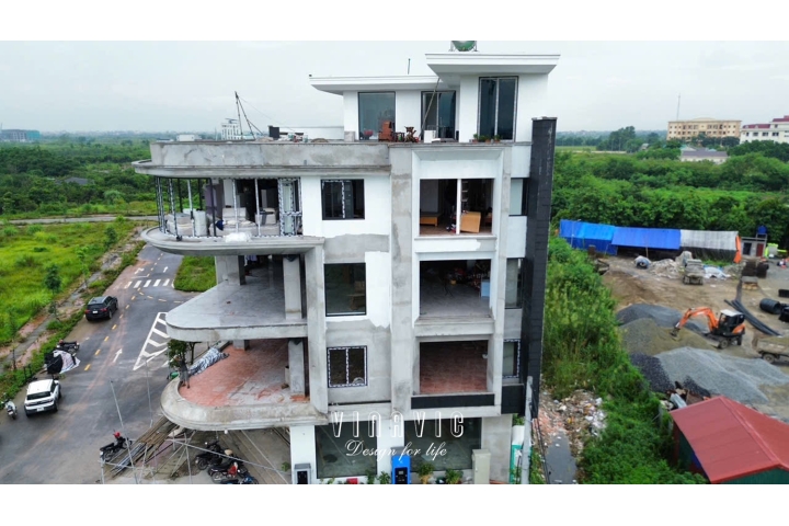 Thi công biệt thự 4 tầng 1 tum hiện đại 240m2 (CĐT: Mr Đại - Hưng Yên) BT2255