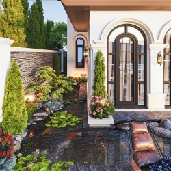 Thiết kế cảnh quan sân vườn biệt thự Địa Trung Hải 3 tầng TCSV2006