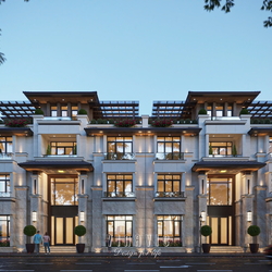 Thiết kế biệt thự phố 5 tầng hiện đại 2 mặt tiền đẳng cấp 275m2 BT2418