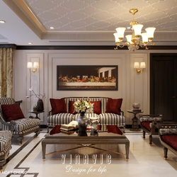 Thiết kế nội thất Indochine biệt thự 3 tầng 1 hầm (CĐT Mrs Út - Hà Nội) NT2349