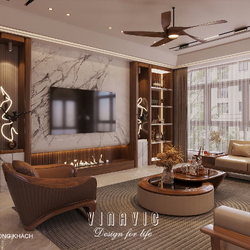 Thiết kế nội thất nhà phố hiện đại 6 tầng 1 tum (CĐT Mrs Phúc - Hà Nội) NT2350