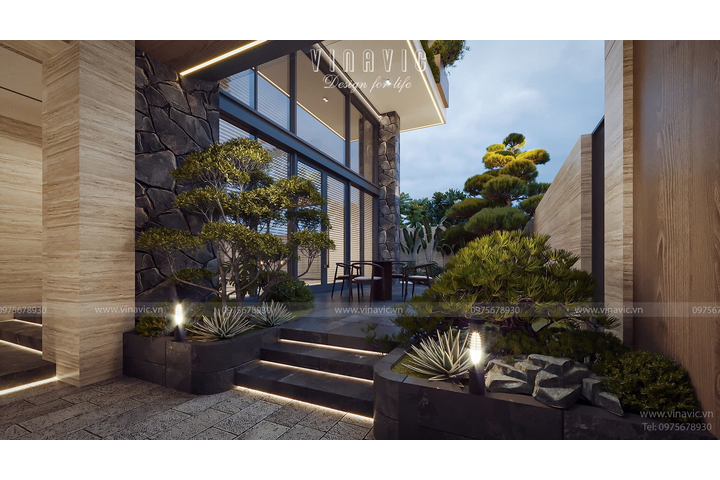 Biệt thự phố 4 tầng hiện đại kết hợp kinh doanh 15x21m BT2421