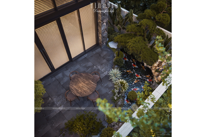 Biệt thự phố 4 tầng hiện đại kết hợp kinh doanh 15x21m BT2421