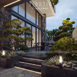 Biệt thự phố 4 tầng hiện đại kết hợp kinh doanh 15x21m BT2421