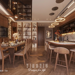 Thiết kế nội thất nhà phố hiện đại 6 tầng 1 tum (CĐT Mrs Phúc - Hà Nội) NT2350