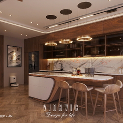 Thiết kế nội thất nhà phố hiện đại 6 tầng 1 tum (CĐT Mrs Phúc - Hà Nội) NT2350