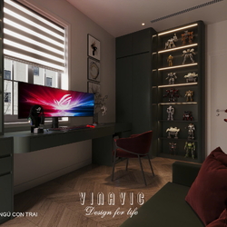 Thiết kế nội thất nhà phố hiện đại 6 tầng 1 tum (CĐT Mrs Phúc - Hà Nội) NT2350