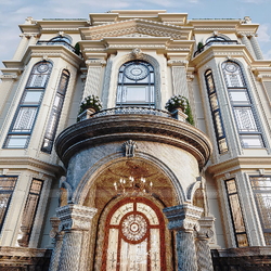 Thiết kế biệt thự phố Tân Cổ Điển châu Âu Đẳng Cấp 6 tầng 18x17m BT2420