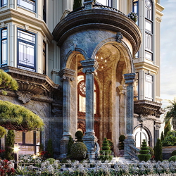 Thiết kế biệt thự phố Tân Cổ Điển châu Âu Đẳng Cấp 6 tầng 18x17m BT2420