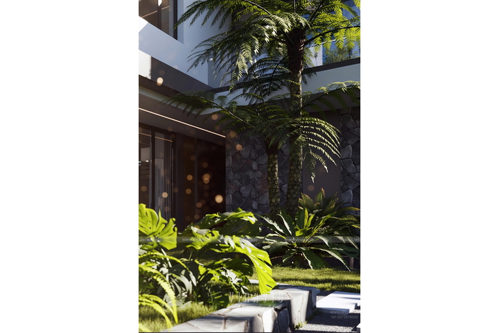 Biệt thự nghỉ dưỡng Hòa Bình 2 tầng hiện đại 17x14m BT2423