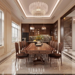 Mẫu nội thất biệt thự tân cổ điển 6 tầng 9x19m (CĐT Mr Toàn - Bắc Ninh) NT2351