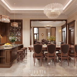 Mẫu nội thất biệt thự tân cổ điển 6 tầng 9x19m (CĐT Mr Toàn - Bắc Ninh) NT2351