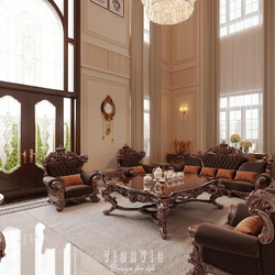 Mẫu nội thất biệt thự tân cổ điển 6 tầng 9x19m (CĐT Mr Toàn - Bắc Ninh) NT2351