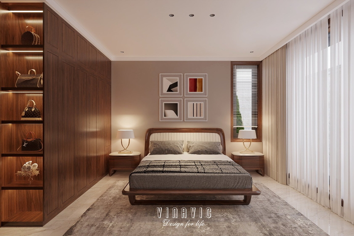 Nội thất biệt thự 2 tầng hiện đại 34x17m (CĐT Mr Huân - Thanh Hóa) NT2352