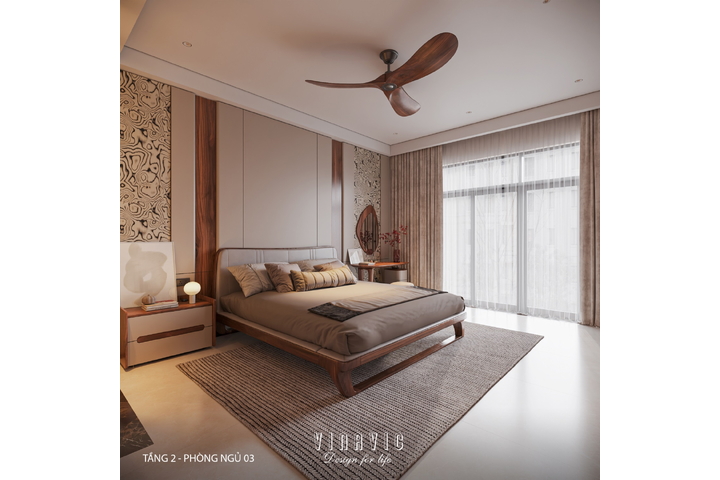 Nội thất biệt thự 3 tầng hiện đại 9x24m (CĐT Mr Tình - Nghệ An) NT2353