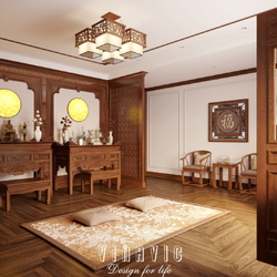 Nội thất biệt thự 2 tầng hiện đại 34x17m (CĐT Mr Huân - Thanh Hóa) NT2352