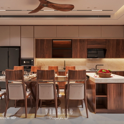 Nội thất biệt thự 3 tầng hiện đại 9x24m (CĐT Mr Tình - Nghệ An) NT2353