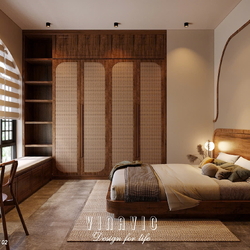 Nội thất phòng ngủ hiện đại biệt thự 9x14m (CĐT Mrs Hà - Hà Nội) NT2354