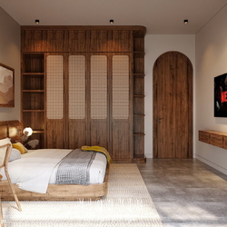 Nội thất phòng ngủ hiện đại biệt thự 9x14m (CĐT Mrs Hà - Hà Nội) NT2354