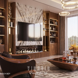 Nội thất biệt thự hiện đại 3 tầng 18x18m (CĐT Mrs Nga- Nghệ An) NT2355