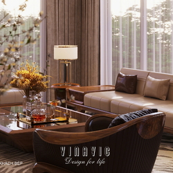 Nội thất biệt thự hiện đại 3 tầng 18x18m (CĐT Mrs Nga- Nghệ An) NT2355