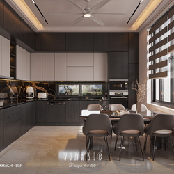 Nội thất biệt thự 2 tầng hiện đại 11x11m (CĐT Mr Minh - Hải Dương) NT2356