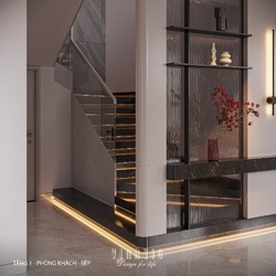 Nội thất biệt thự 2 tầng hiện đại 11x11m (CĐT Mr Minh - Hải Dương) NT2356