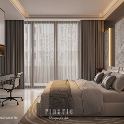 Nội thất biệt thự 2 tầng hiện đại 11x11m (CĐT Mr Minh - Hải Dương) NT2356