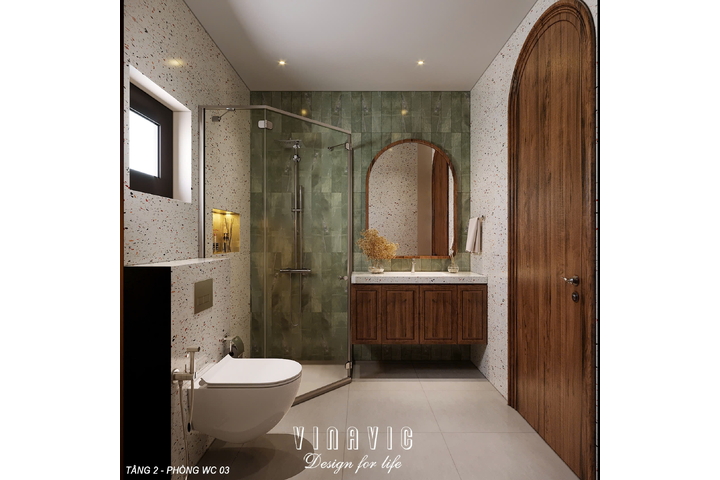 Nội thất biệt thự 2 tầng hiện đại 9x14m (CĐT Mrs Hà - Hà Nội) NT2357