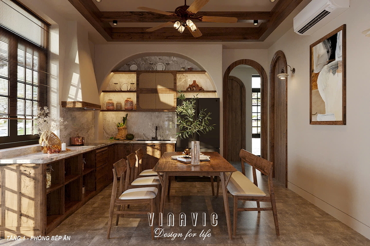 Nội thất biệt thự 2 tầng hiện đại 9x14m (CĐT Mrs Hà - Hà Nội) NT2357