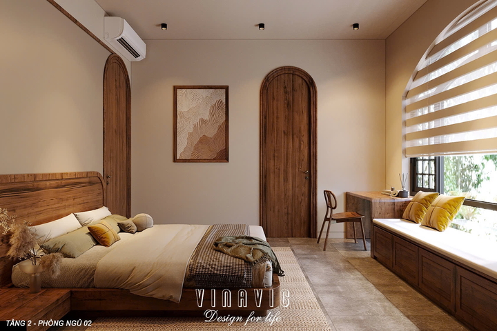 Nội thất biệt thự 2 tầng hiện đại 9x14m (CĐT Mrs Hà - Hà Nội) NT2357